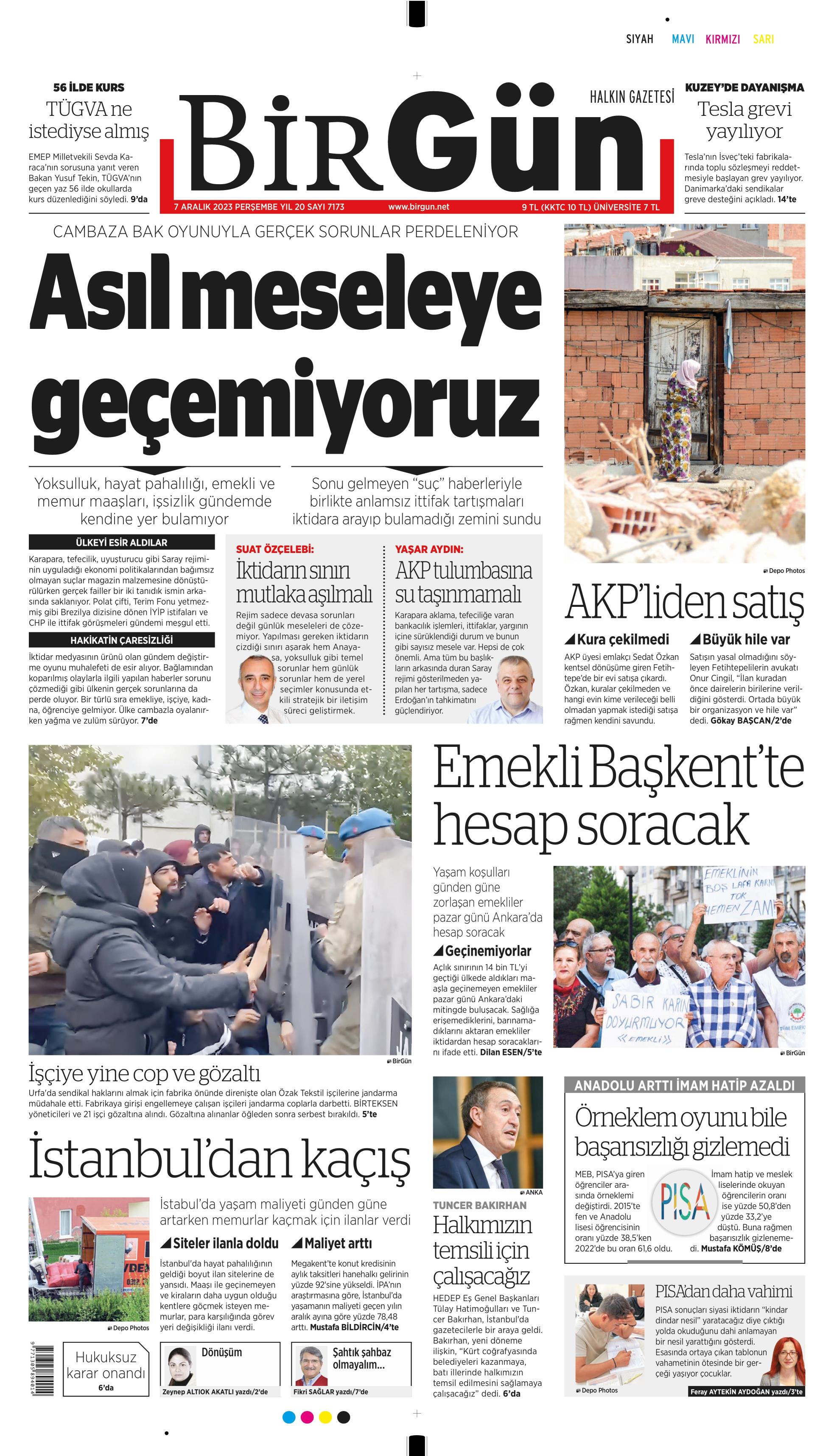 Birg N Gazetesi Aral K Per Embe G N Man Eti