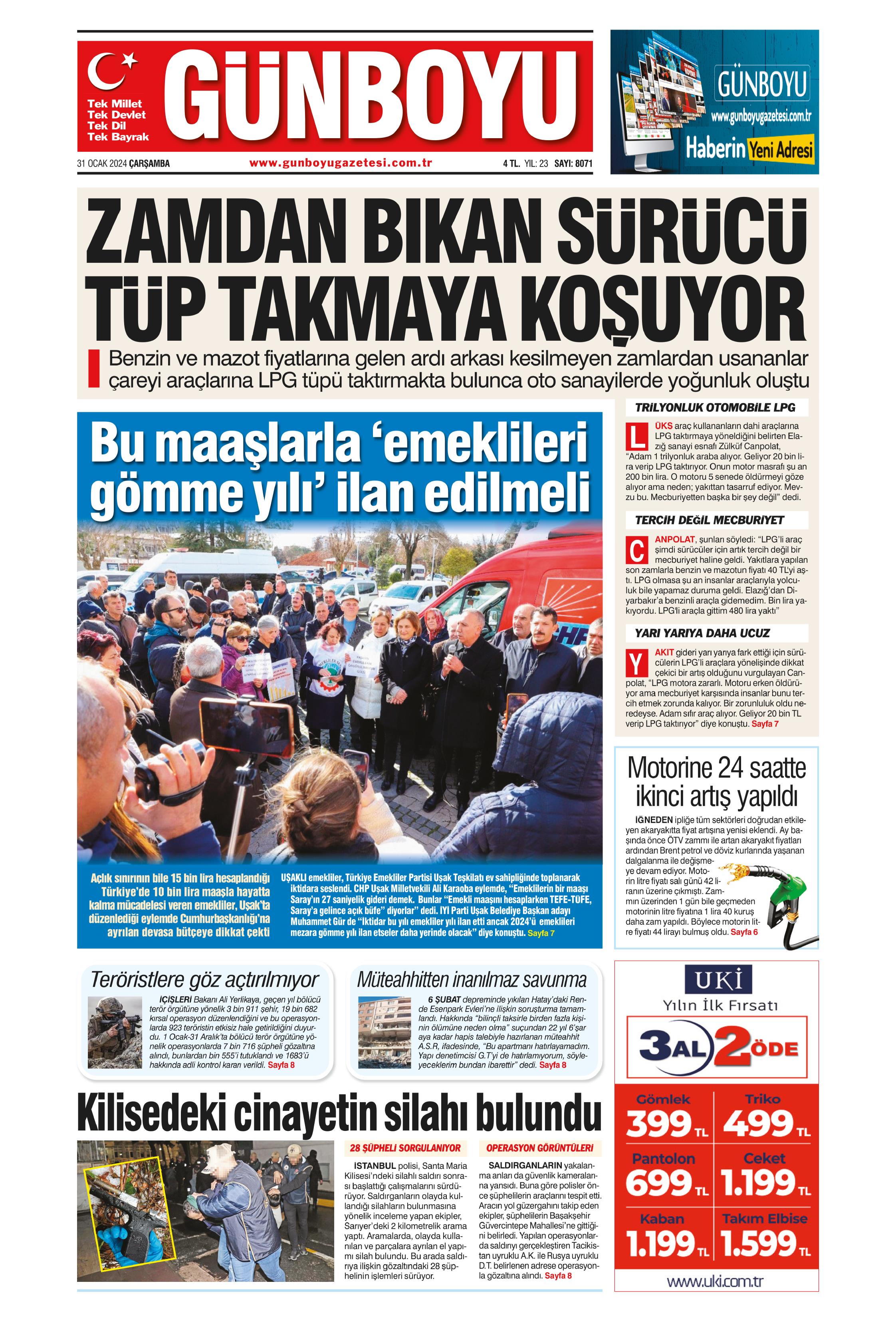 G Nboyu Gazetesi Ocak Ar Amba G N Man Eti