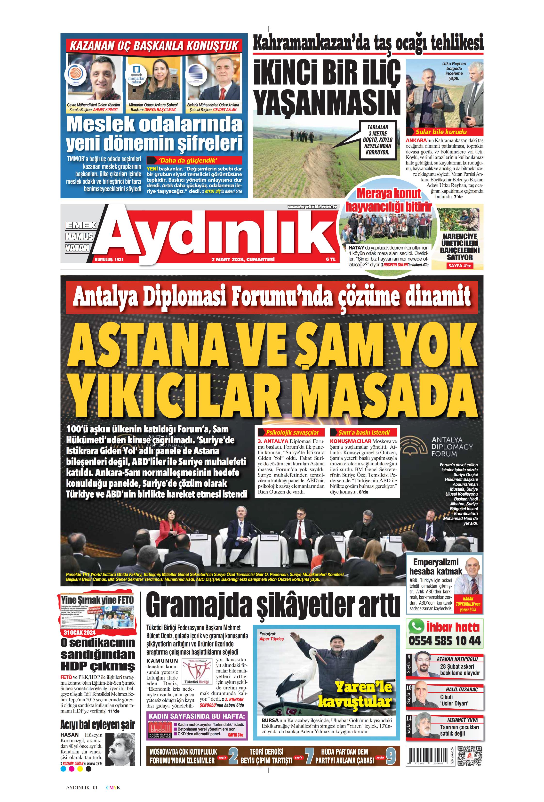 Ayd Nl K Gazetesi Mart Cumartesi G N Man Eti