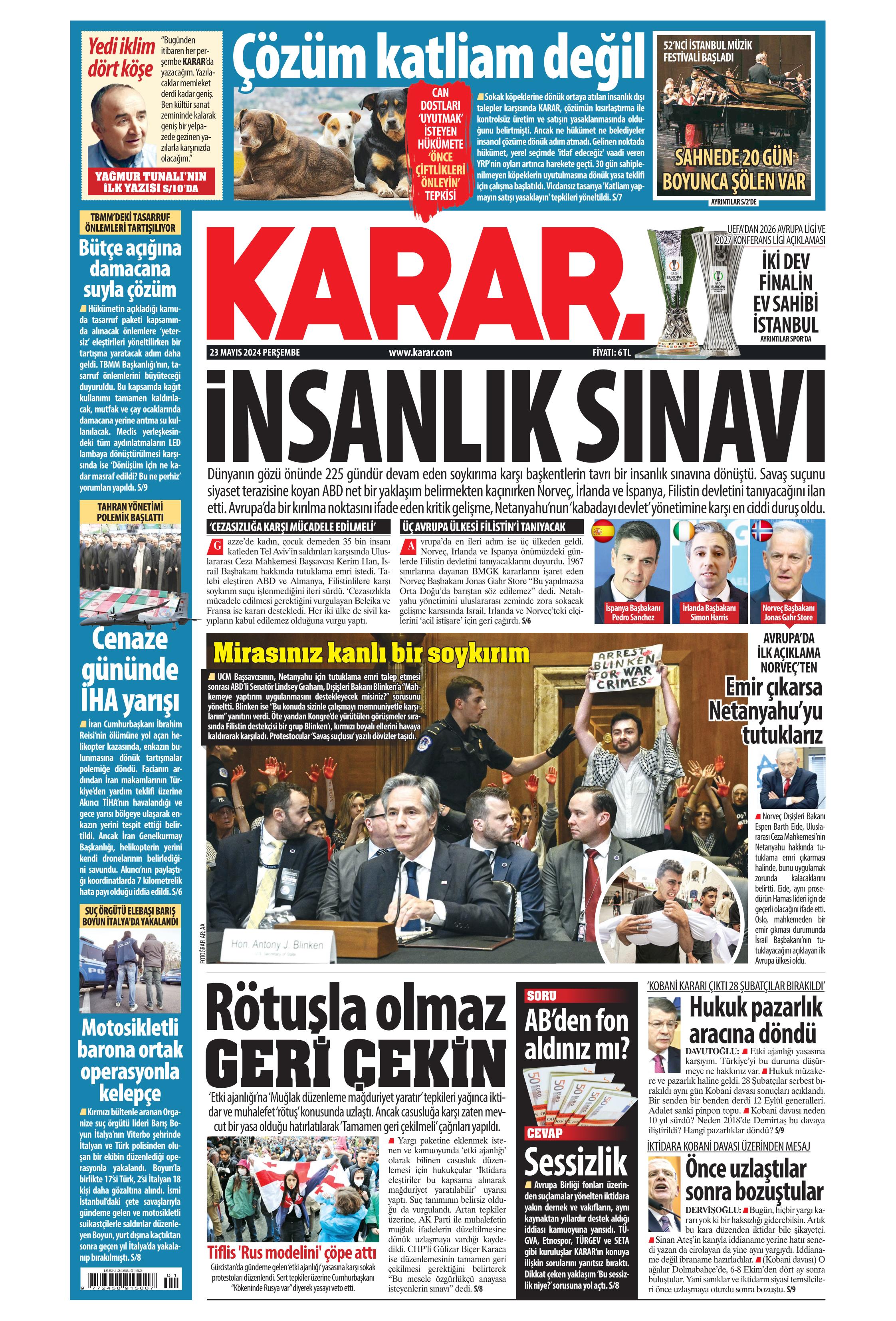 Karar Gazetesi May S Per Embe G N Man Eti