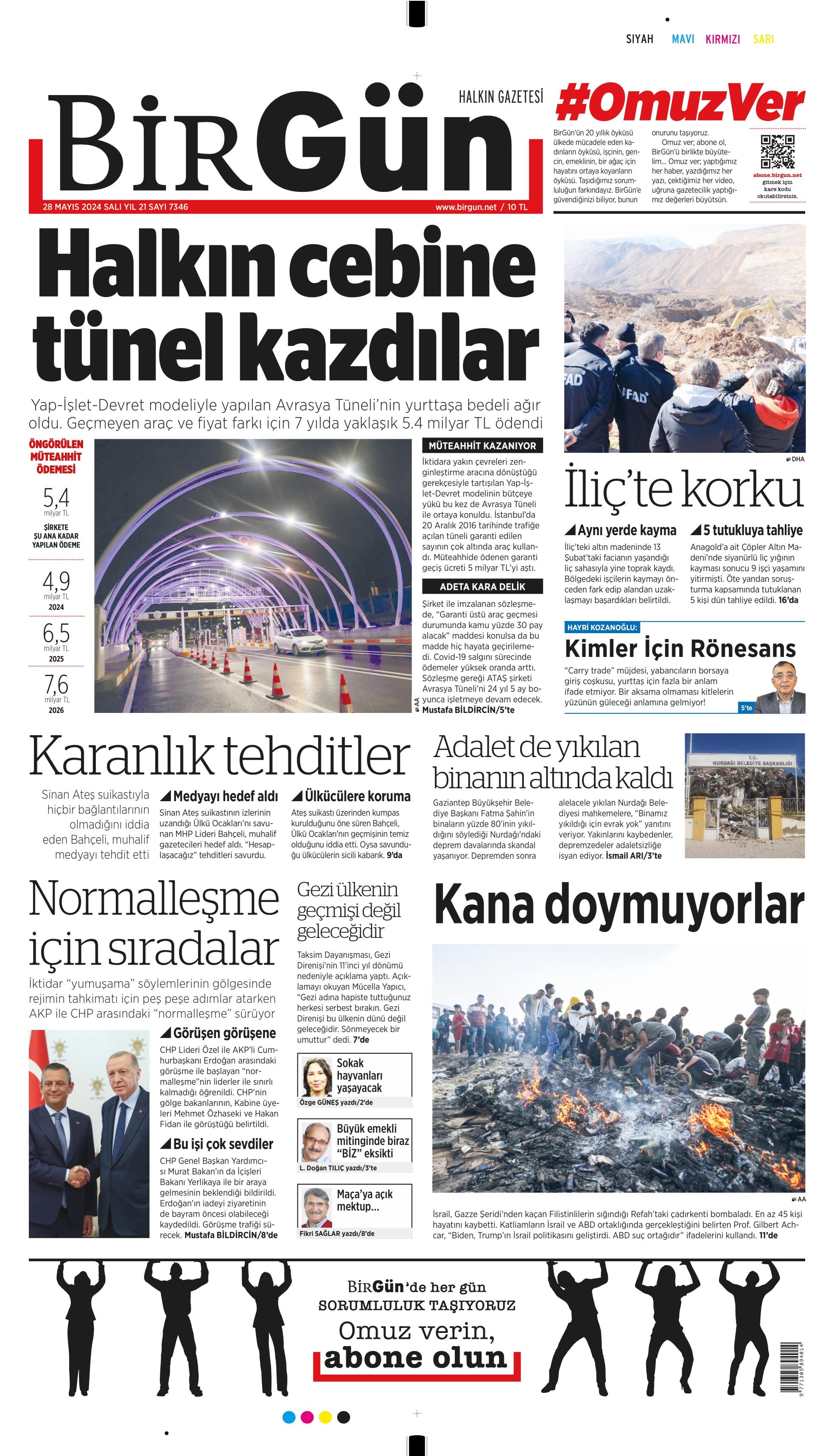 Birg N Gazetesi May S Sal G N Man Eti